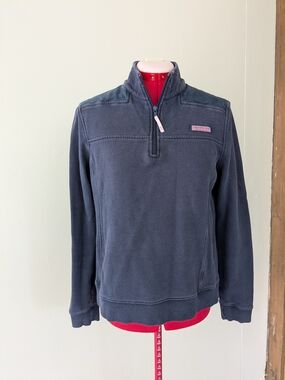 Vineyard Vines Navy Half-Zip Pullover Sweatshirt